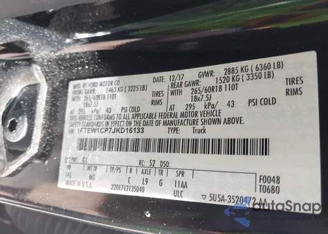 2018 Ford F-150 Xlt from USA, damaged, VIN 1FTEW1CP7JKD16133